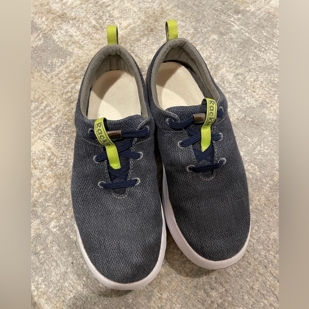 Rackle Alex Hemp Shoe Sustainable Eco Hemp Gray Blue Color Men Size 6.5/Women 8